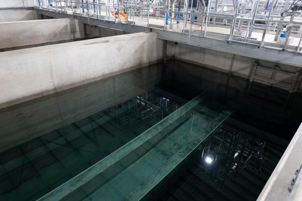News and Star: A filtration pool at the facility. Credit United Utilities.