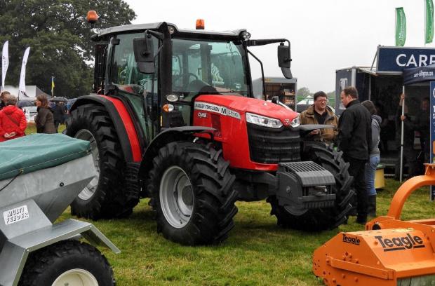 News and Star: A Massey Ferguson stands proudly on display PIC: Rachel Stewart