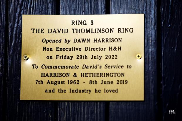 Ring 3 The David Thomlinson Ring Plaque