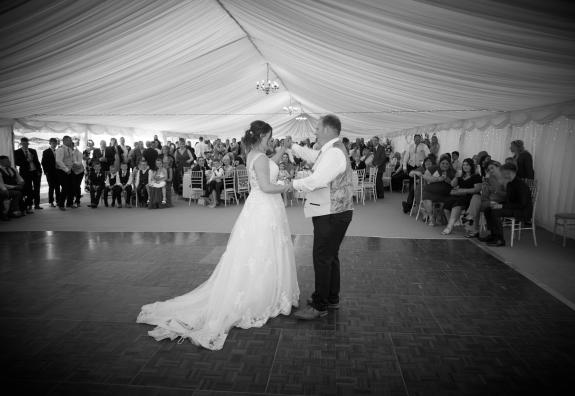News and Star: The couple enjoy their first dance News and Star: The couple enjoy their first dance