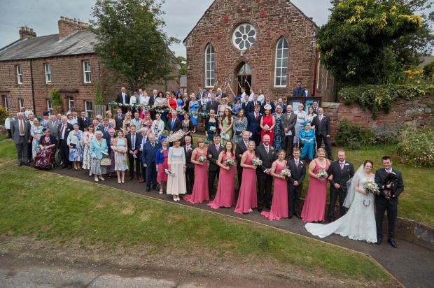 Couple tie the knot in truly stylish fashion at Ghyll Barn