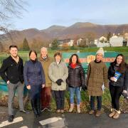 Trudy Harrison and her team in Keswick ahead of the general election on December 12.