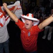 THROWBACK: England fans at the ML Sports Bar in Carlisle celebrate as their national side increase their lead over Croatia in the Euro 2004 Football championships