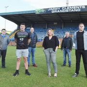 New faces on the board at Whitehaven RLFC.  pic Mike McKenzie 21st June 2021....The board of directors at Whitehaven RLFC welcomed three new faces to the club on Monday.....New director Lauren Allan and two new club ambassadors, former club manager