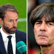 Gareth Southgate's England will face Joachim Low's Germany in the last 16 of Euro 2020 (photos: PA)