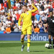 Jordan Pickford scored a penalty for England against Switzerland in the Nations League two years ago (photo: PA)