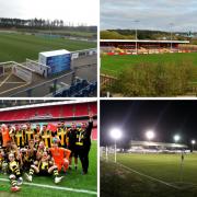 United's pre-season includes trips to (clockwise from top left) Penrith, Workington and Chorley plus an encounter with FA Vase winners Hebburn (bottom left) (photos: PA / Tom Kay / Jon Colman)