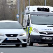 Cumbria Police ANPR van on the lookout today for speeding motorists