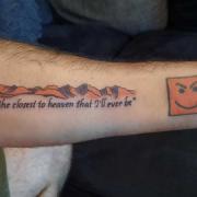 TRIBUTE: The tattoo Stephen Mather got on his arm