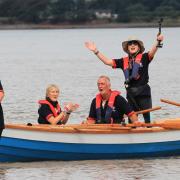 Pipped to the post: The Bowness-on-Solway team came second