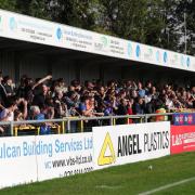 Carlisle fans at Sutton last season. The Blues will take a big following to south London on May 8.