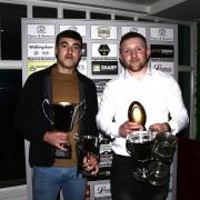 TROPHIES: Brad Holroyd (left) and Conor Fitzsimmons