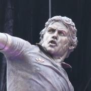 The statue of Kevin Beattie was unveiled on Saturday (image: Ipswich Town)