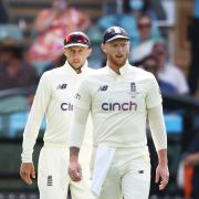 Ben Stokes (front): Tipped as a future England Test captain if Joe Root (back) sees his spell in charge end (photo: PA)