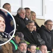 Forest Green owner Dale Vince, inset, had threatened to make United directors, main photo, wear 