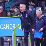 Keith Millen on the touchline at Forest Green (photo: Richard Parkes)