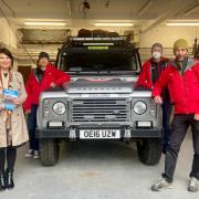 VIABLE: Copeland MP Trudy Harrison with Keswick Mountain Rescue Team’s Chairman Gordon Barker (back left), Mark Hodgson (back right) and Team Leader Chris Higgins (front right)