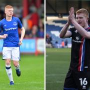 Morgan Feeney joined Everton at seven and came through their academy, left, before a move to Sunderland and then Carlisle United, right (photos: PA / Barbara Abbott)