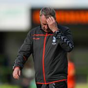 John Sheridan's Oldham were relegated after their game against Salford was completed behind closed doors (photo: PA)