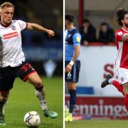 Bolton's Kyle Dempsey, left, and Morecambe's Cole Stockton, right (photos: PA)