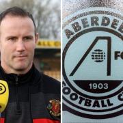Peter Murphy's in-form Annan will take on Aberdeen at Galabank (photos: PA)