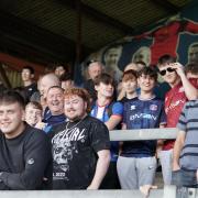 fans - Carlisle United v Gillingham, Skybet League2, 2022/23, Brunton Park, Photographer Barbara Abbott, NO UNAUTHORISED USE