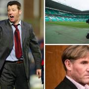 Ex-Carlisle boss Roddy Collins has blasted Sky Sports, top right, and TalkSport's Simon Jordan, bottom right (photos: Malcolm Couzens West Midlands Soccer / PA)