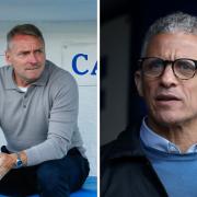 Paul Simpson and Keith Curle (photos: Barbara Abbott / PA)
