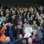 United fans at Tranmere last weekend