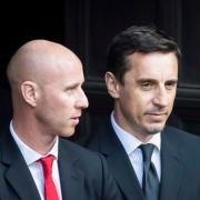 Nicky Butt, left, replaces Gary Neville in the role