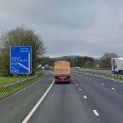 The defendant was stopped on the M6 in Cumbria
