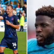 Can Kristian Dennis, left, shoot the Blues to victory today - and spoil Offrande Zanzala's Brunton Park return?