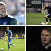 Steven Pressley, top left, sounded a warning about the pressures on clubs like Carlisle after Josh Galloway, bottom left, moved to Leeds. Ryan Carr, top right, this week joined Ipswich with Paul Simpson admitting United were largely powerless