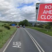 A66 closed, seek alternative routes.