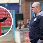 Paul Simpson, inset, hopes for no 'stupid stuff' when Steve Evans and Stevenage face the Blues