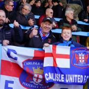 fans -  Carlisle United v Stevenage,  Skybet2, 2022/23, Brunton Park, Photographer Barbara Abbott, NO UNAUTHORISED USEbar