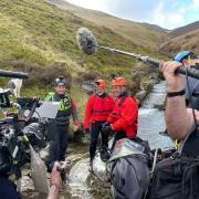 Filming at Honister Slate Mine