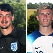 James Trafford, left, and Jarrad Branthwaite are with England's Under-21s as they take on Israel today