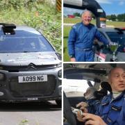 Allan Cathers, top right and Rory Young, bottom right, were successful in the Citroen DS3 at the Argyll Rally