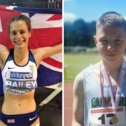 Jess Bailey, left and Joshua Reibbitt, right, were among Cumbria's top performers at the English Schools Track & Field Championships