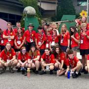 Unt 48, made up of Scouts from the Northwest - including Cumbria, and the Isle of Man, at the World Scouts Jamboree in South Korea, 2023