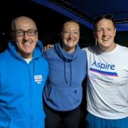 Laura Sharpe completed the 60km swim in 15 hours and 27 minutes with the support of her crew, Peter Parrish and Marc Gledhill.