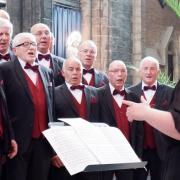 Newtown Male Voice Choir singing at St Bavos Cathedral in Ghent