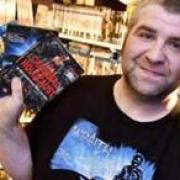 Paul shows off his film collection
