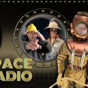 Space Radio cast from left to right, Tim Baugh, Phil Hewitson, Verity Ramsden, Jason Munn, and Eden McIntyre