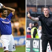 Ex-Carlisle defender Danny Butterfield, left, has left Lincoln City along with head coach Mark Kennedy