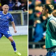 Dylan McGeouch, left, and Paul Huntington, right, could return to the squad at Leyton Orient