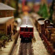 Stock image of a model train