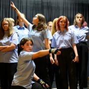 Kirkgate Youth Theatre students during a dress rehearsal