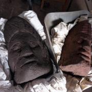 Faces from Carlisle's Roman past, uncovered and seen for the first time in centuries.